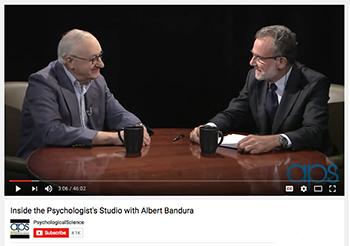 Albert Bandura |interview| APS | Association for Psychological Science | Inside the Psychologist's Studio